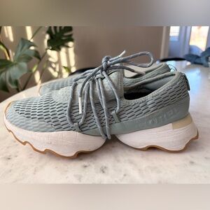 Sorel Kinetic Impact Lace Sneakers Womens 8 Crushed Blue Casual Comfort Shoes